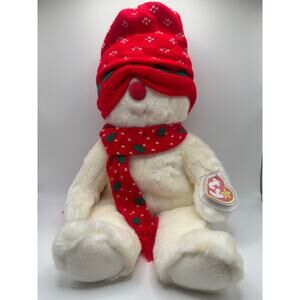 Ty Beanie Buddy Snowboy The Snowman 14" Tall Retired  Very Soft Christmas 1999